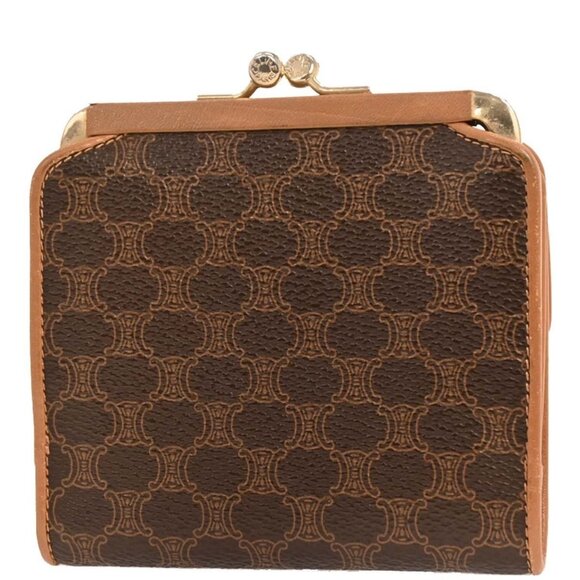 Celine Brown PVC Macadam Wallet - Picture 3 of 8